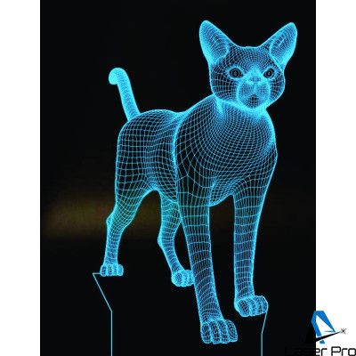 3D lamp Cat