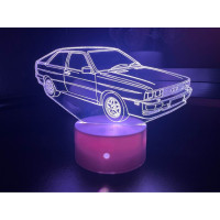 3D lamp Audi Quattro