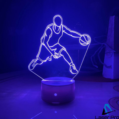 3D lamp Basketball player