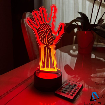 3D lamp Halloween hand