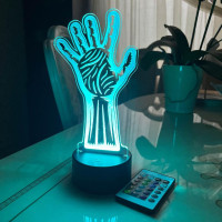 3D lamp Halloween hand