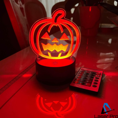 3D lamp Halloween pumpkin