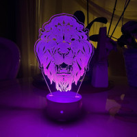 3D lamp Lion