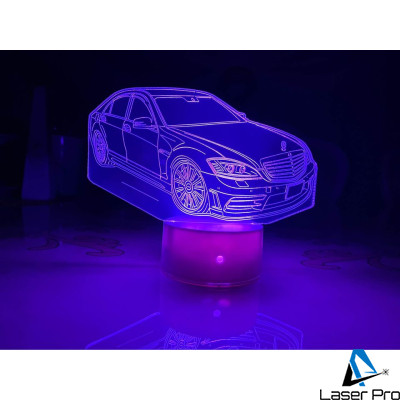 3D lamp Mercedes S-Class