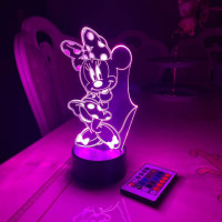 3D lamp Minnie Mouse