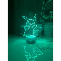 3D lampa Pokemons Pikachu