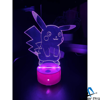 3D lampa Pikachu