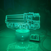 3D lamp Scania 8x4 dump truck