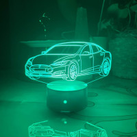 3D lamp Tesla Model S