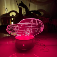 3D lamp VW Golf MK 2