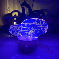 3D lamp VW Golf MK 2