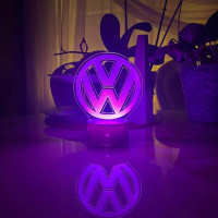 3D lamp VW Logo 
