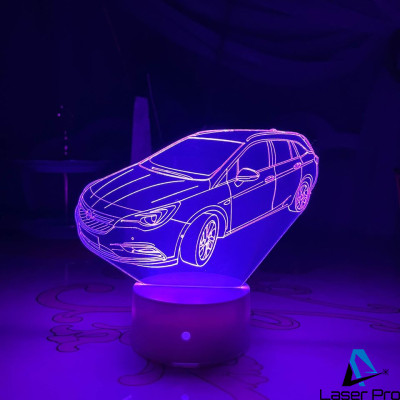 3D lamp Opel astra universal