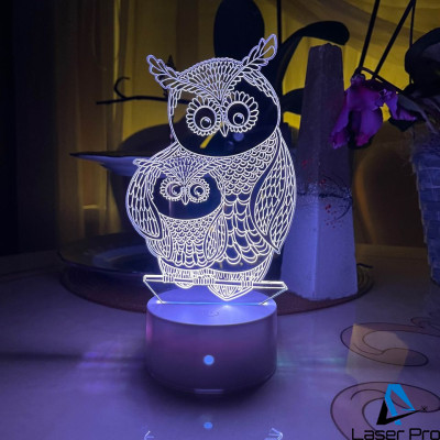 3D lamp Owls