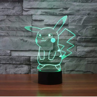 3D lampa Pikachu