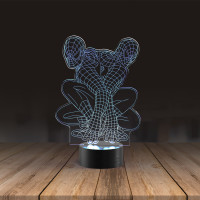 3D lamp Spider man city