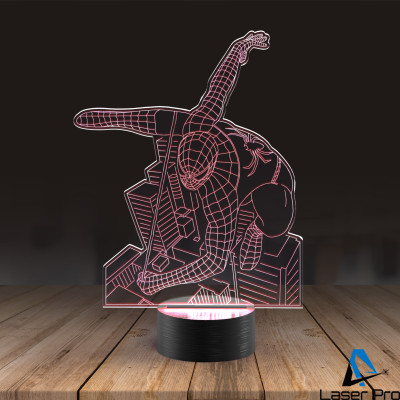3D lamp Spider man city 2