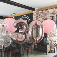 Balloon Number "0"  (100cm) - Rose Gold