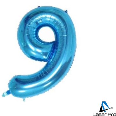 Balloon Number "9"  (100cm) - Light Blue