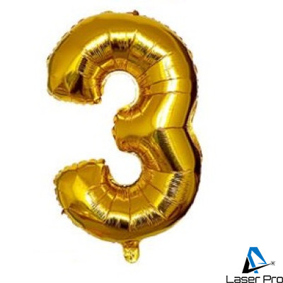 Gaisa balons - cipars "3"  (67cm)