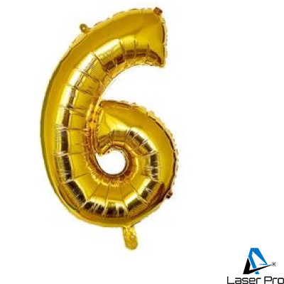 Gaisa balons - cipars "6"  (67cm)